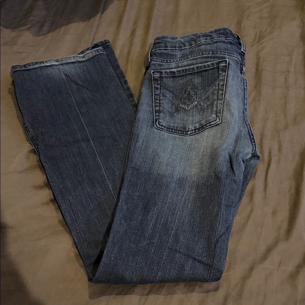 7 For All Mankind Dark Blue Boot Cut Jeans